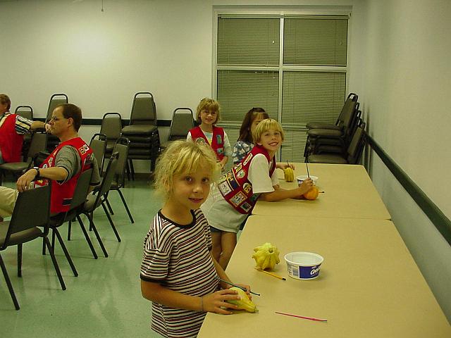 October meeting princesses working on craft.JPG